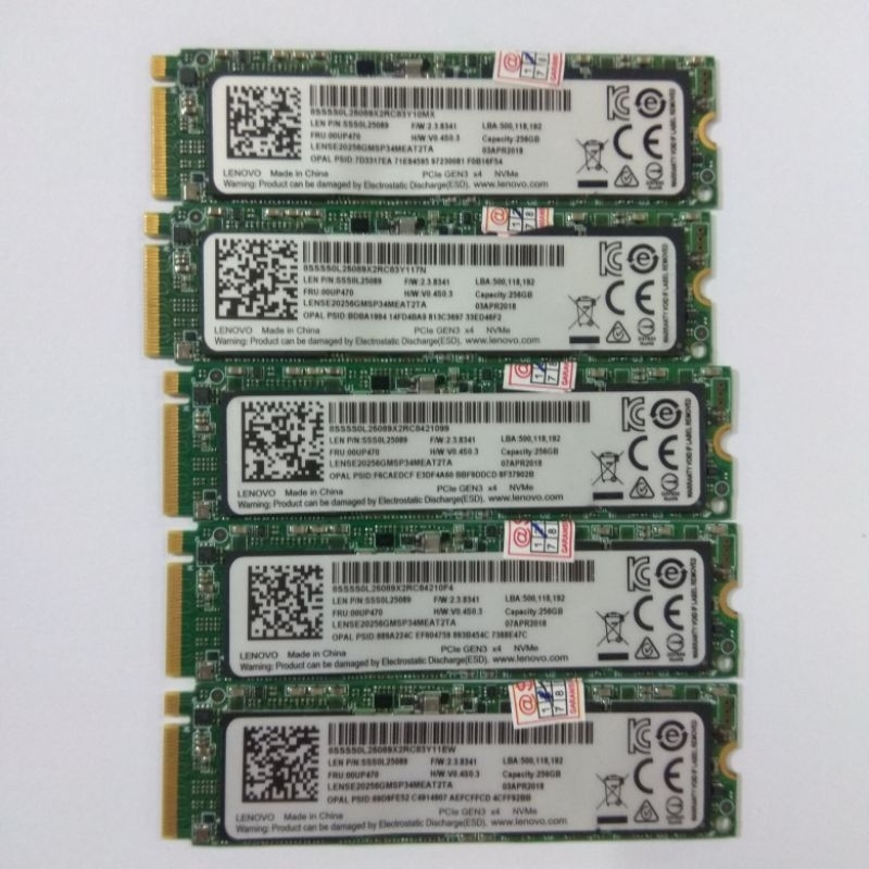 ssd m2 nvme 256gb lenovo intel samsung skhynix toshiba original murah