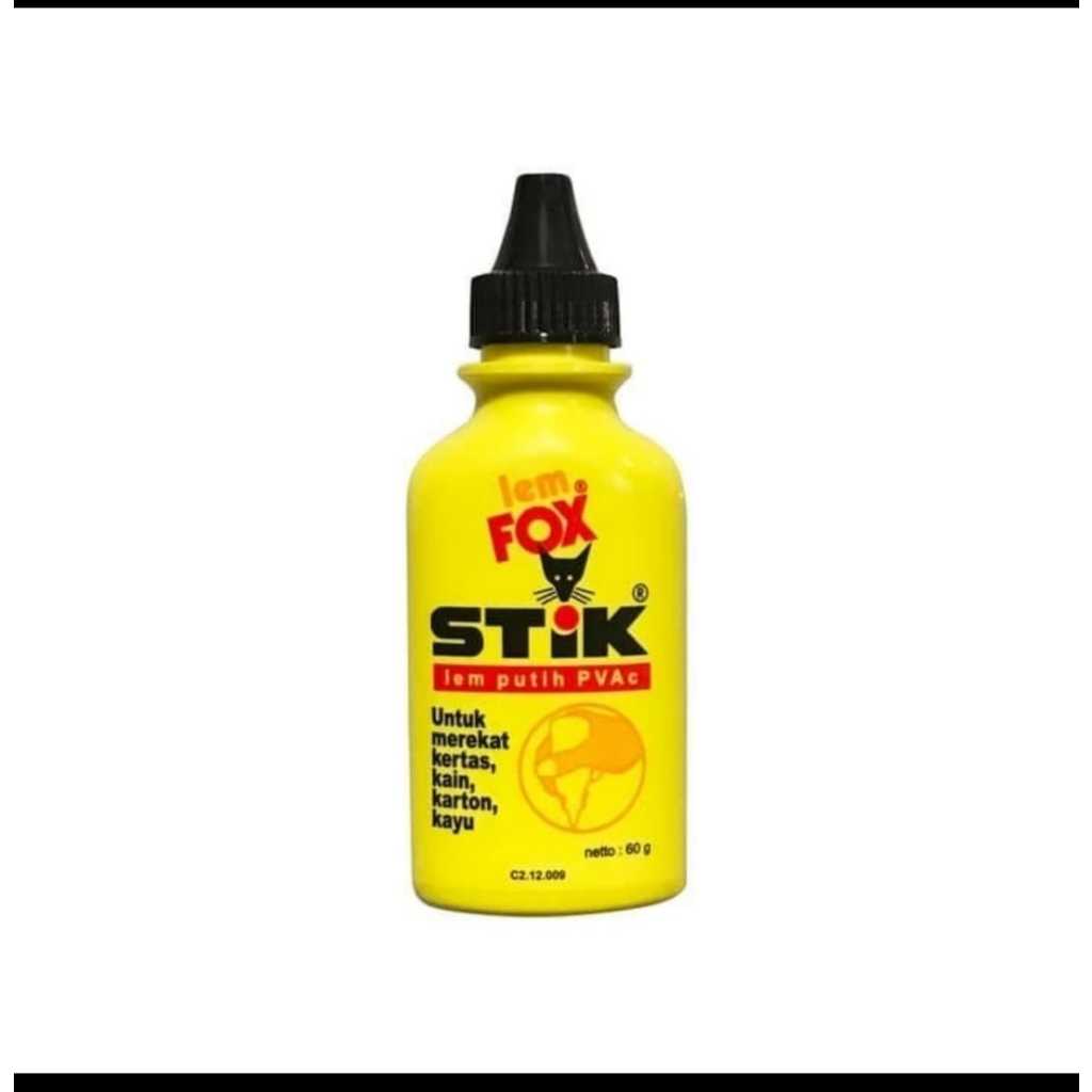 

lem fox stick putih PVAc 60 gram botol betadine