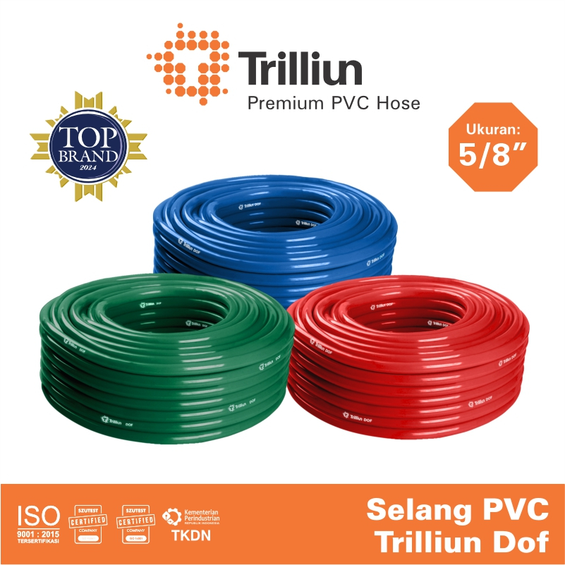 Selang Air Pvc Trilliun Dof 5/8" Inch - 10 Meter