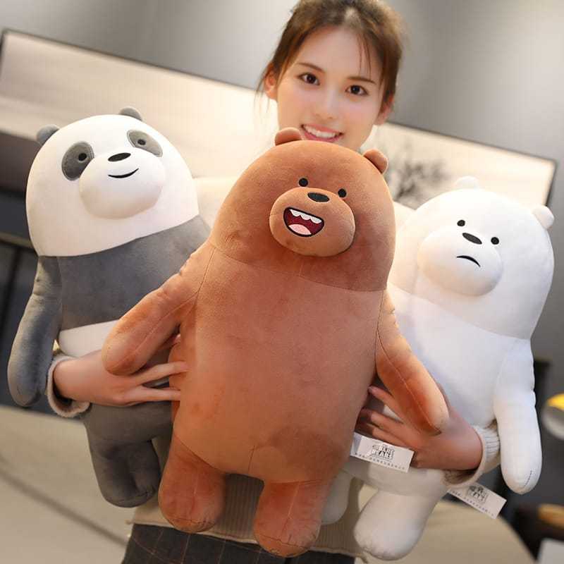 Boneka We Bare Bears Panda Beruang Bear We Bare Bears, Boneka We Bear Bares Berdiri, Standing WBB