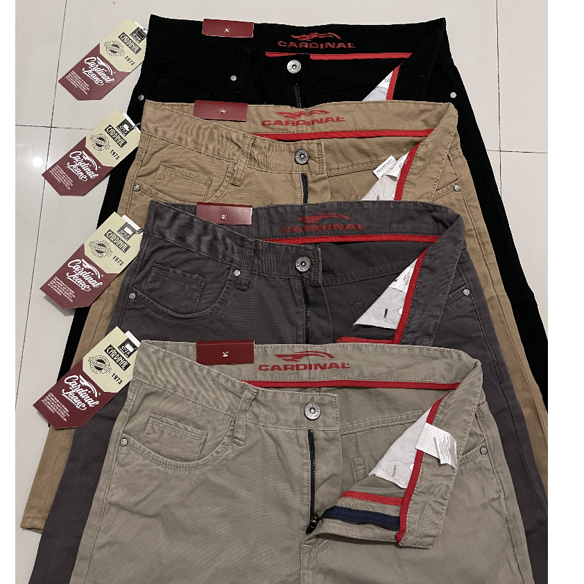 CELANA CHINOS CANVAS  PENDEK CALANA PRIA CHINOS CELANA CANVAS PENDEK PRIA CARDINAL