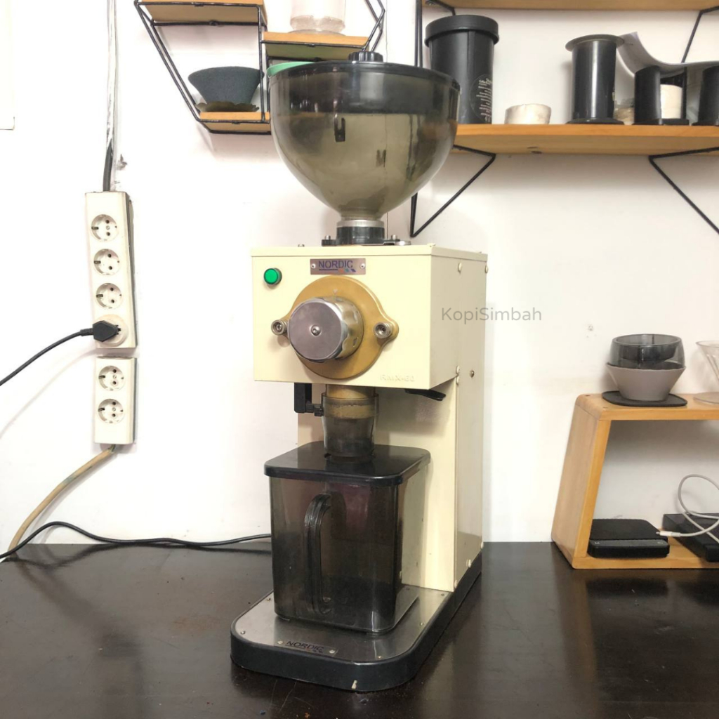 COFFEE GRINDER NORDIC PMX-60 (60 kg/jam) Mesin Alat Penggiling Kopi Elektrik Komersil Skala Produksi