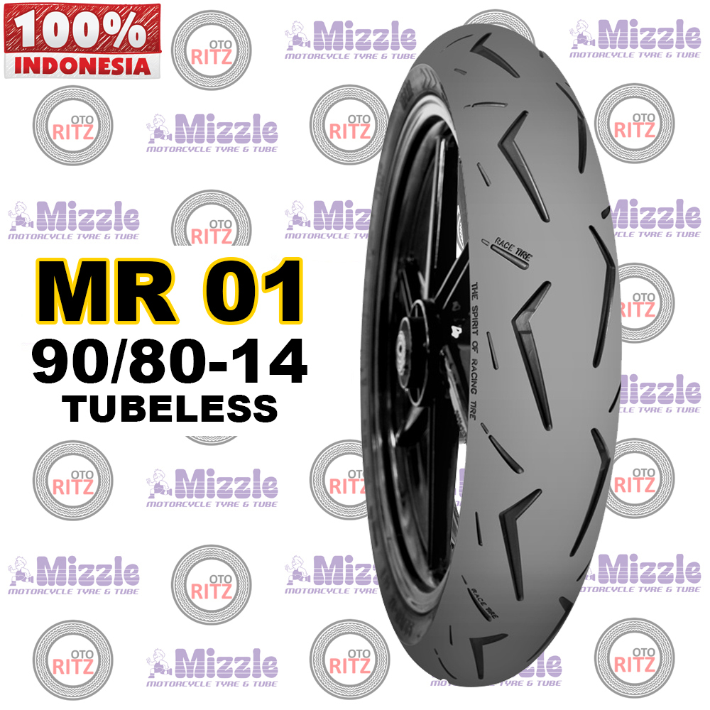 BAN 14-90/80 MIZZLE MR01 BAN BALAP SOFT KOUMPON BAN RING 14 RACING SOFT COMPOUND MIZZLE MR01 TUBLESS