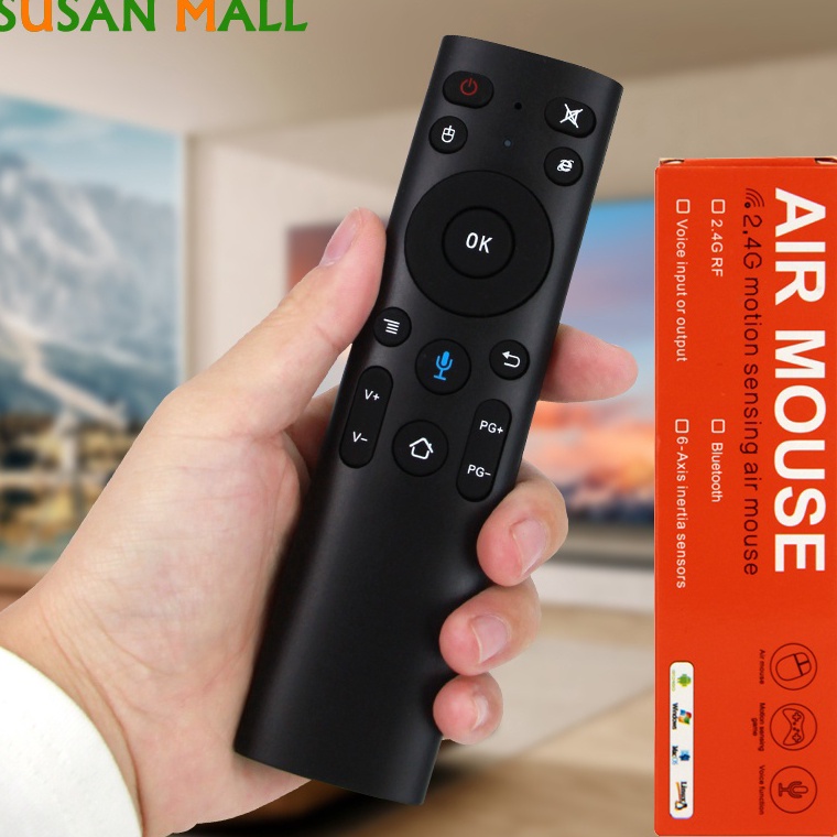 ct Q5 Gyroscope Air Mouse Voice Remote Control For PC Mac Smart TV Box