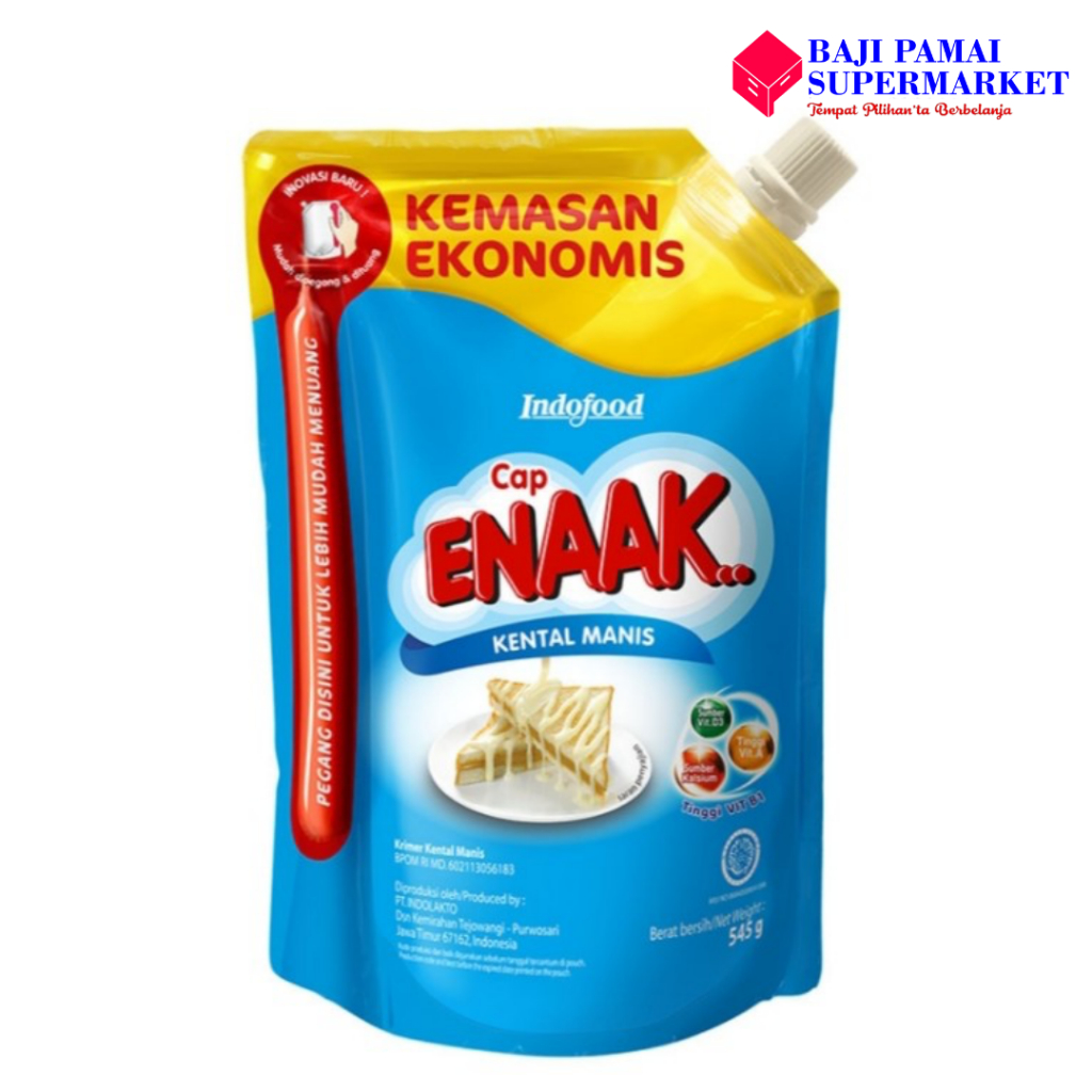 

Indofood Cap Enaak Susu Kental Manis Putih Pouch 545gr