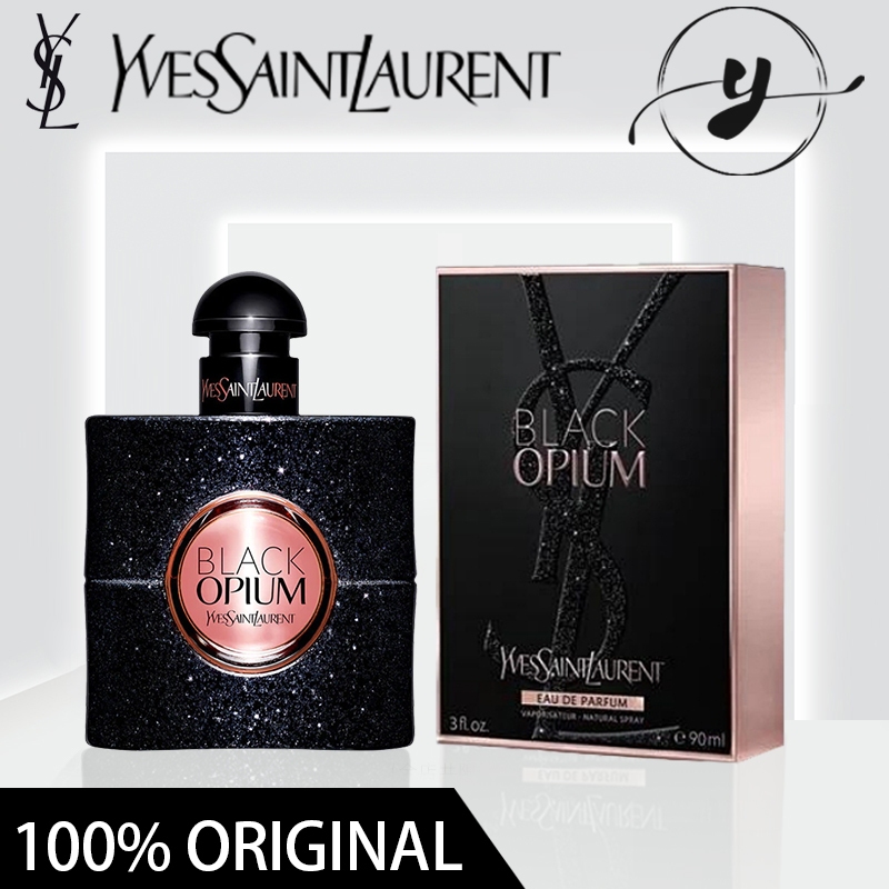 FresHitem- 100% OriginalYSL Yves Saint Laurent Black Opium Eau DE PARFUM SPRAY EDP 90 ML for Woman W