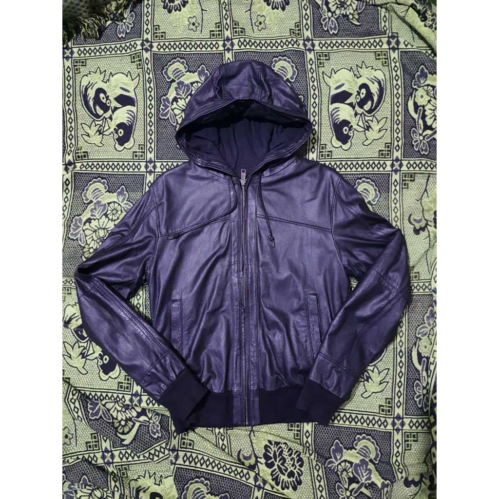 Jaket kulit original Hoodie Ori Ball