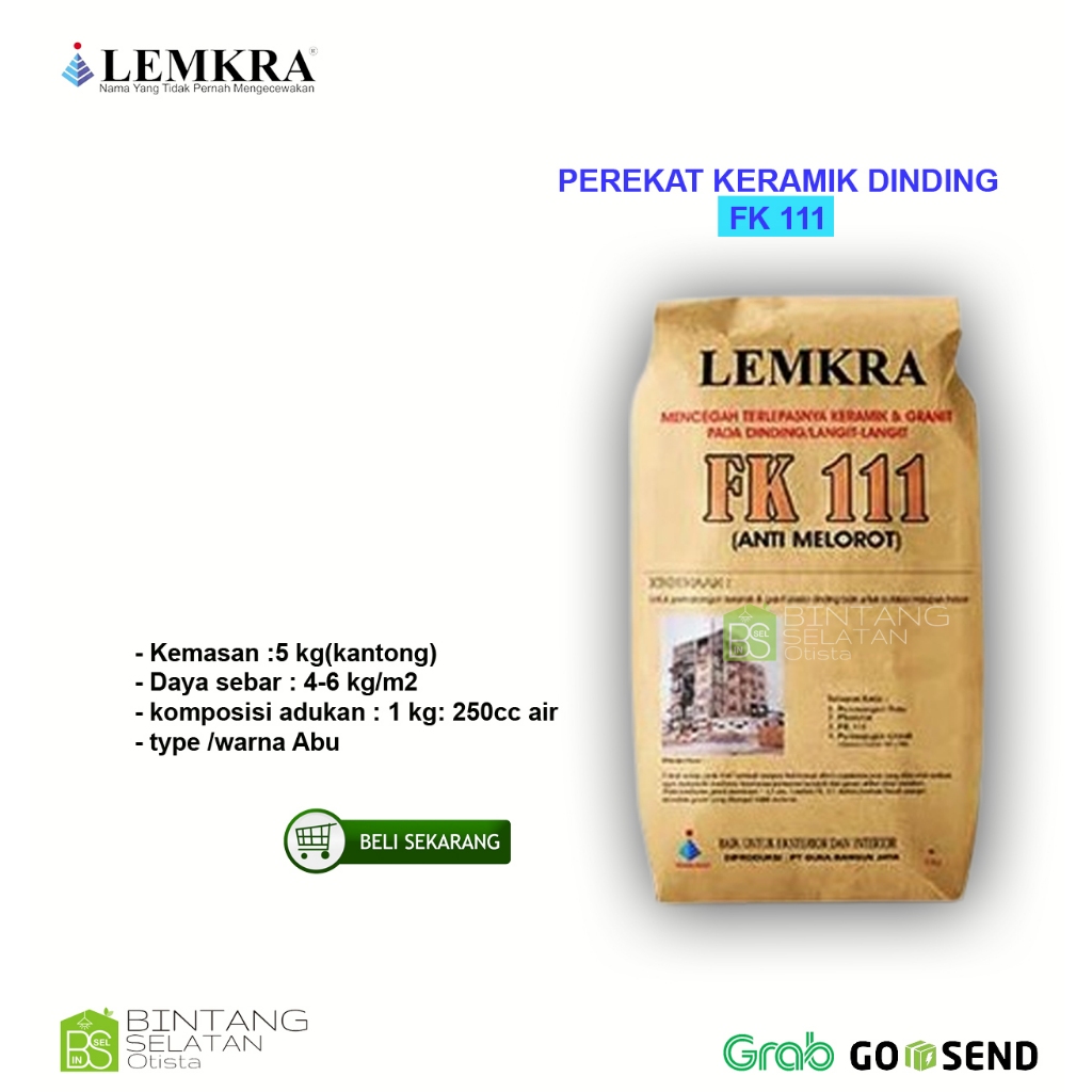 LEMKRA FK 111/ PEREKAT KERAMIK DINDING LEMKRA FK 111 5KG