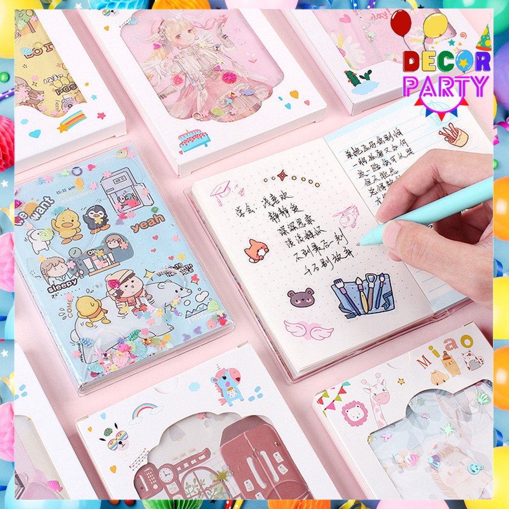 

DP Notebook Glitter Motif Kartun Lucu Buku Tulis Anak Mini Glitter Karakter Buku Diary Kreatif Untuk Anak Anak