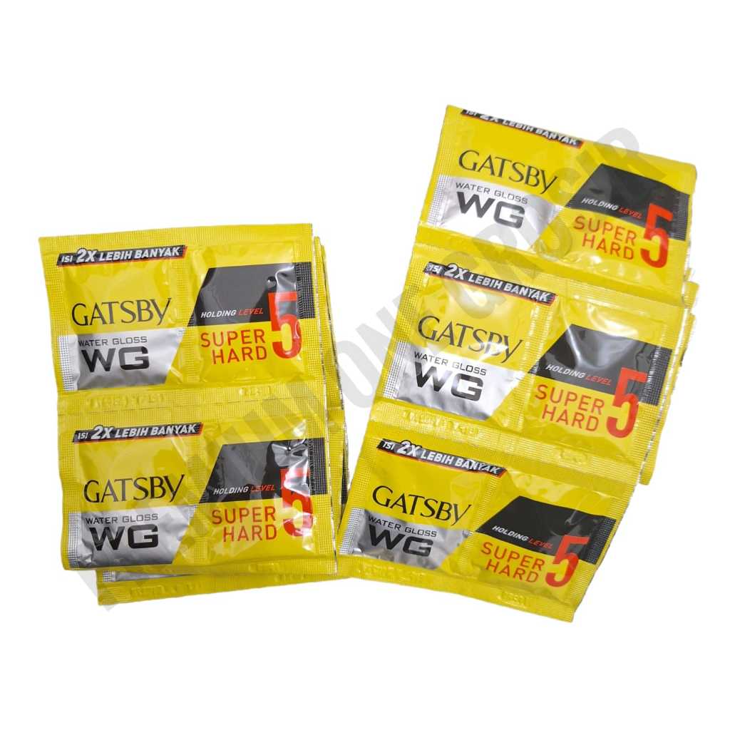 1 Pak Gatsby Sachet Kuning isi 48 pcs / Gatsby Water Gloss Sachet Kuning