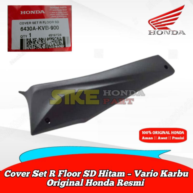 6430A-KVB-900 - 6430B-KVB-900 Cover Dek Lantai Kanan  Kiri Vario 110 CW Old Lama Karbu Original Hond