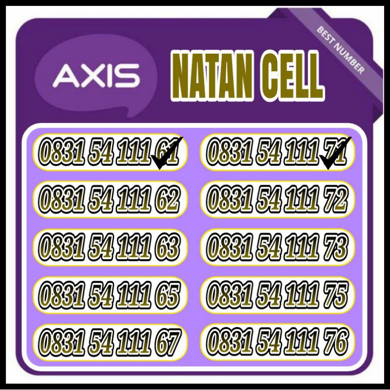Perdana Triple Axis 11Digit Cantik Unlimited Telpon &amp; SMS