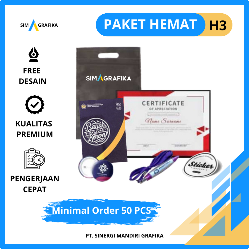 

Paket Seminar Kit Premium Untuk Berbagai Acara - 6 ITEM BISA CUSTOM & FREE DESAIN