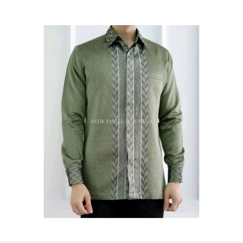 kemeja tenun baron kemeja batik pria kemeja lengan panjang tenun baron 1D
