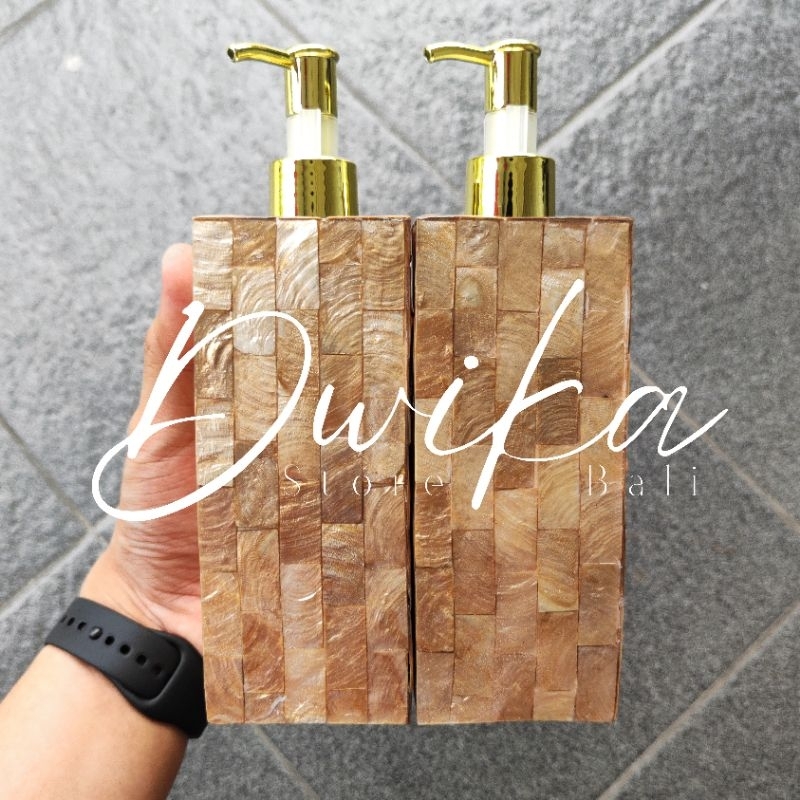 PUMP BOTOL SABUN ATAU SHAMPO AESTHETIC SOAP SHAMPOO DISPENSER WITH GOLD PUMP 250ML