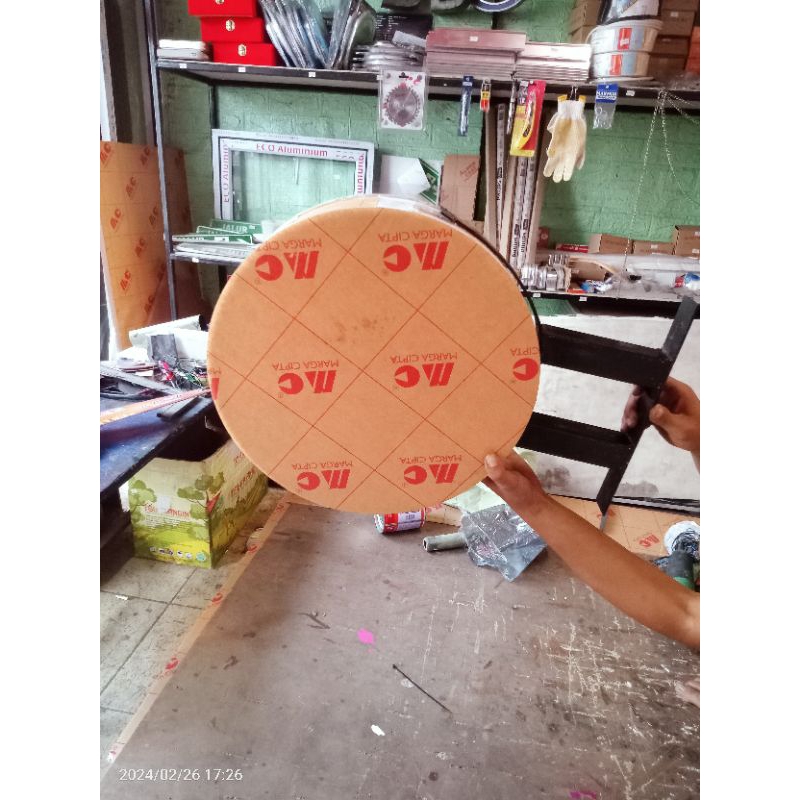 Neon Box Bulat Polos D 40 cm