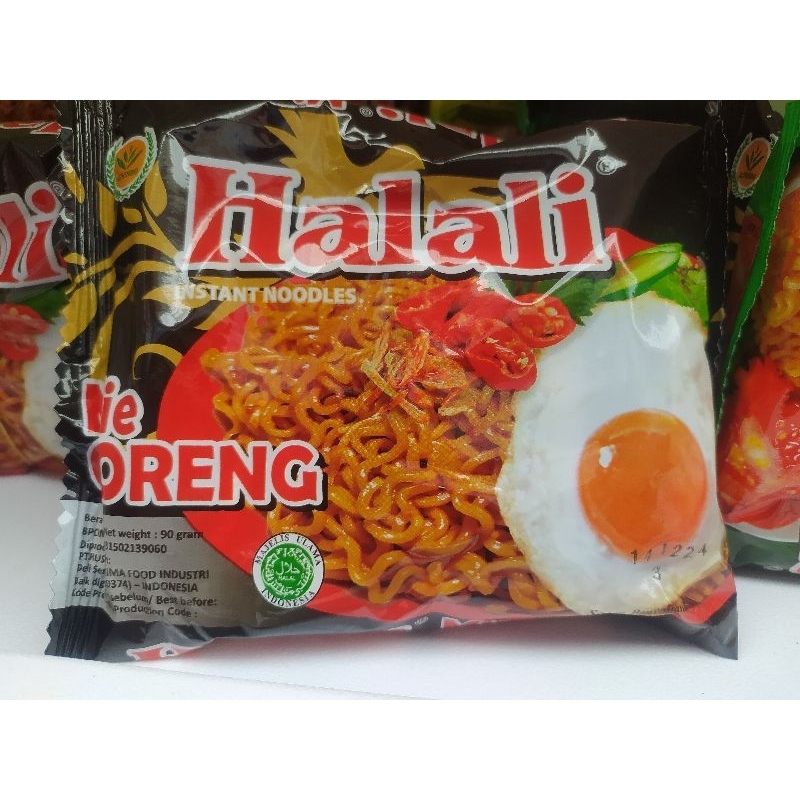 

Mie instan Halali goreng 90g