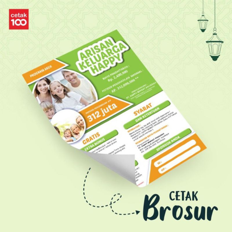 

Brosur A5 HVS 75gr full colour