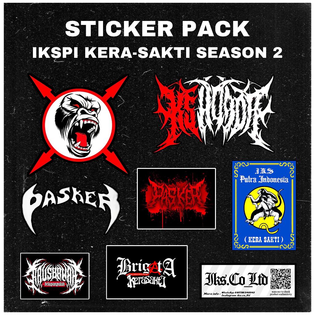 

STICKER IKSPI KERA-SAKTI 8 PCS - STICKER PACK IKSPI SEASON 2 - STIKER IKSPI KERA-SAKTI - STICKER IKSPI ANTI AIR