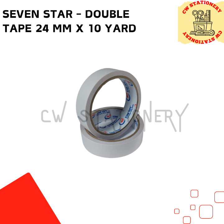 

Seven Star - Isolasi Double Tape 24 mm (1 inch) x 10 yard