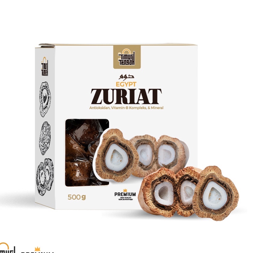 

HJ6 Timur Tengah Buah Zuriat Mesir Belah 5 gr Zuriat Promil Herbal Premium