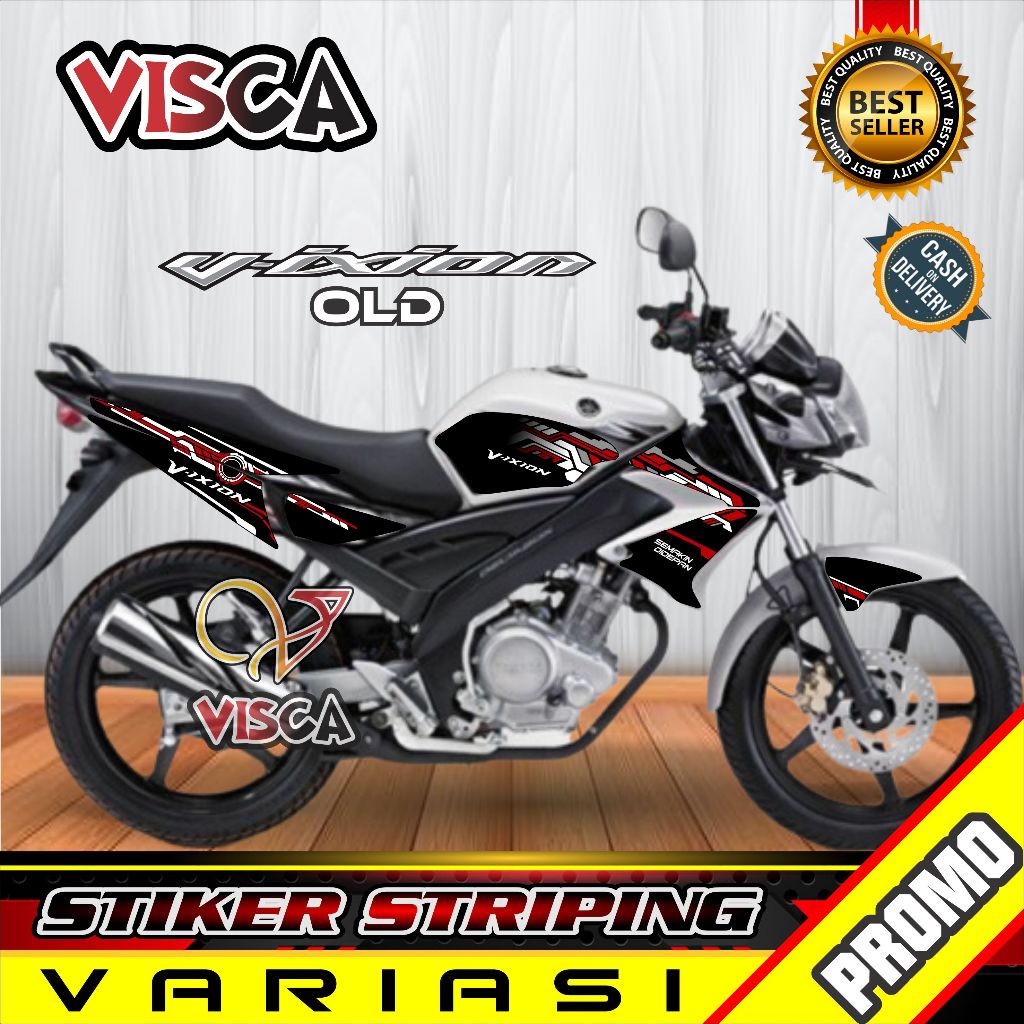 Stiker Striping Vixion Old 2009 - 2012 Variasi HITECH