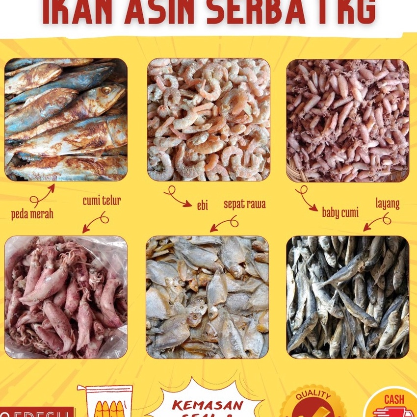 

Hot COD IKAN ASIN 1 KILOGRAM TERMURAH IKAN ASIN MURAH IKAN ASIN IKAN KERING ASIN IKAN KERING IKAN PREMIUM