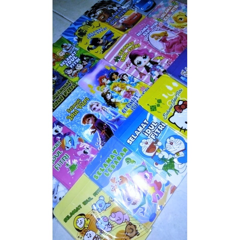 

Amplop lebaran Motif / Amplop Lebaran gambar kartun Lucu (PACK)