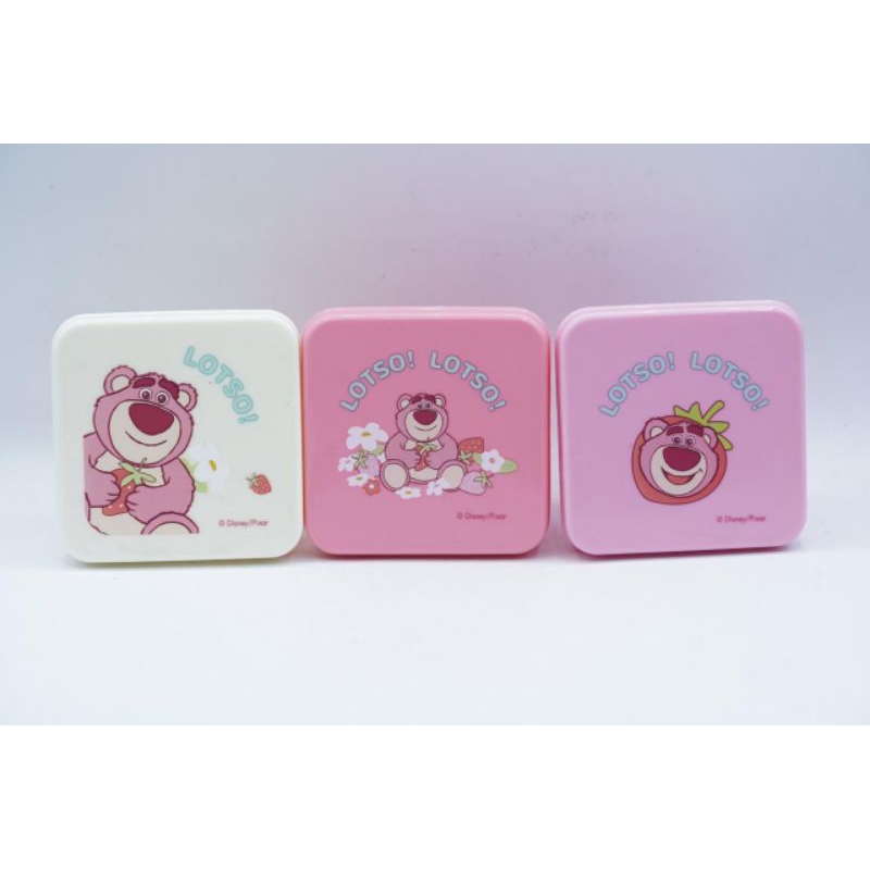Lotso 3 Set Toy Story Tempat Makan Lunch Box 150ml Bento Box Storage Food