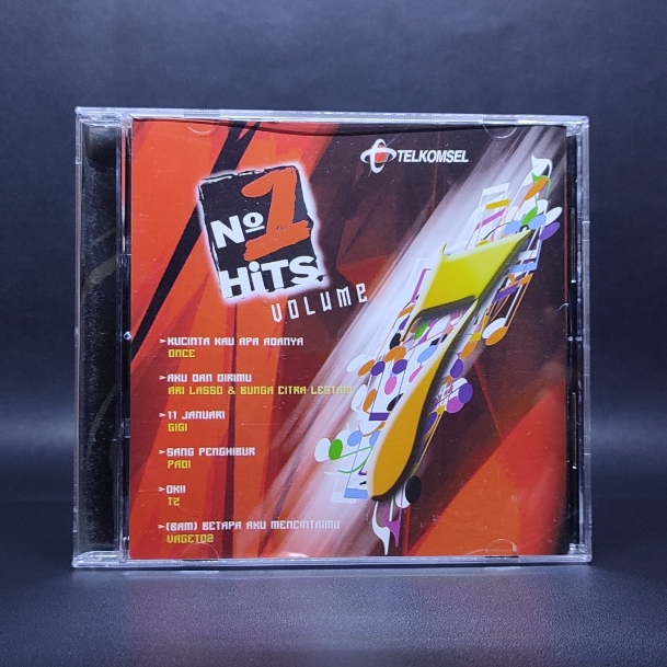 CD NO 1 HITS VOLUME 7 & 8 ONCE PADI GLENN FREDLY J-ROCK GIGI ORIGINAL SEGEL