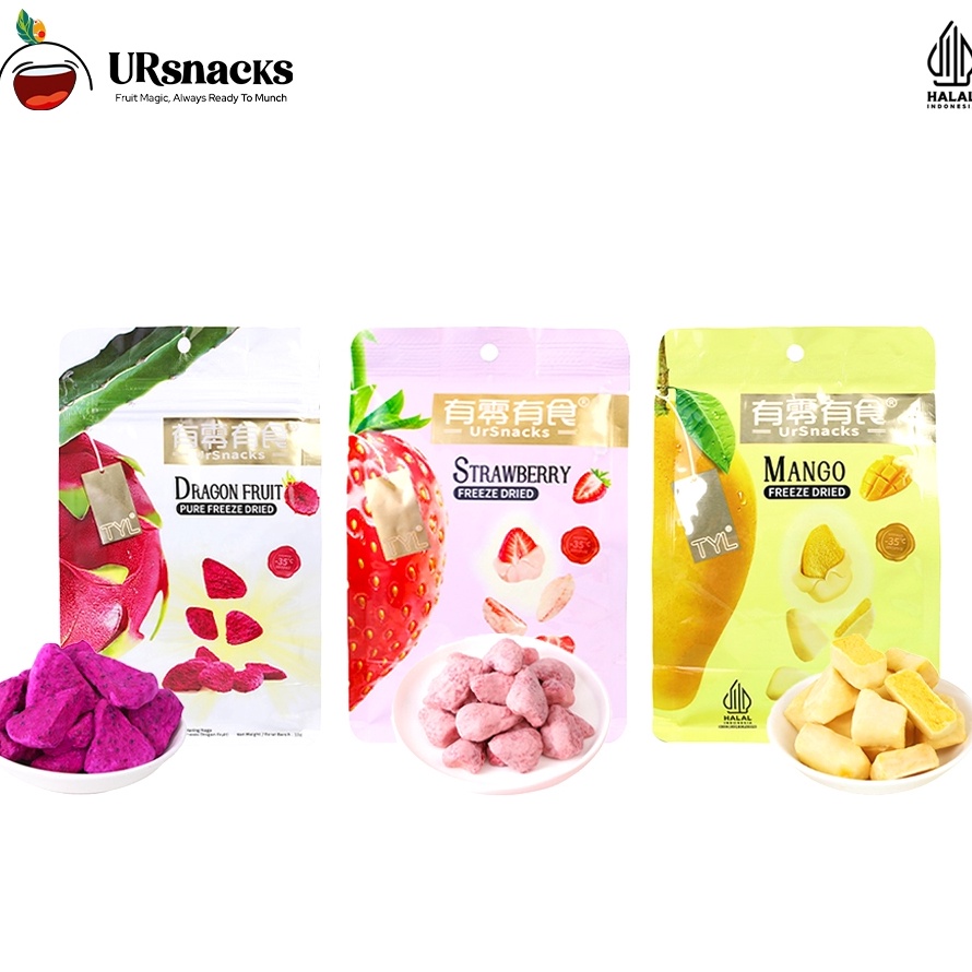

Grosir URSNACKS Bundle Of 3 Freeze Dried Keripik Sehat Dragon Fruit Mango Strawberry