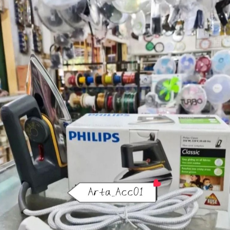 qC SETRIKA PHILIPS ELECTRIC DRY IRON CLASSIC HD 1172  PHILIPS Ready Stock