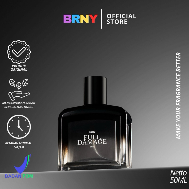 FresHitem- FULL DAMAGE - BRNY PARFUM 50ML / Eau De Parfume / Parfum Pria dan Wanita / Parfum Viral /