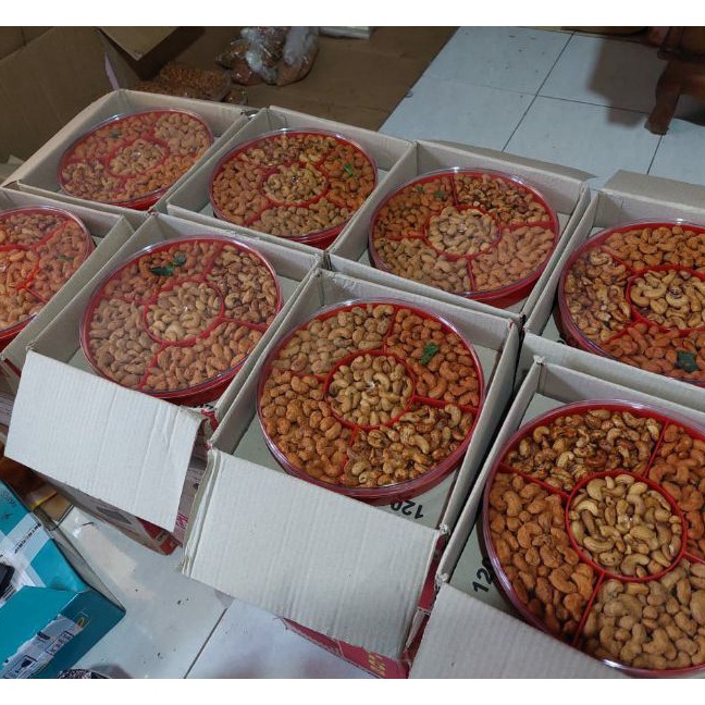 

HJ6 Kacang mede sekat 5 tray Termurah
