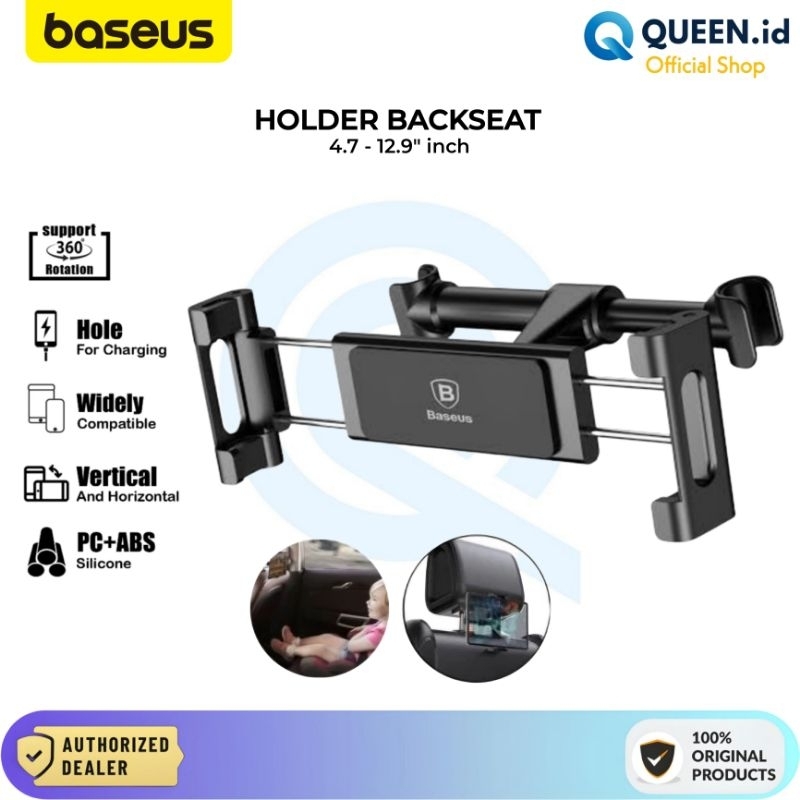 Baseus Car Holder Stand Backseat / Phone and Tablet ipad Tab Stand / Holder Mobil Besar