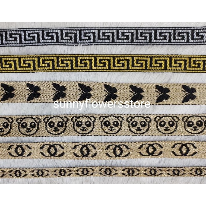 TIPE QDW856 PITA VERSACE PITA GAMIS RENDA BORDIR GOLD SILVER