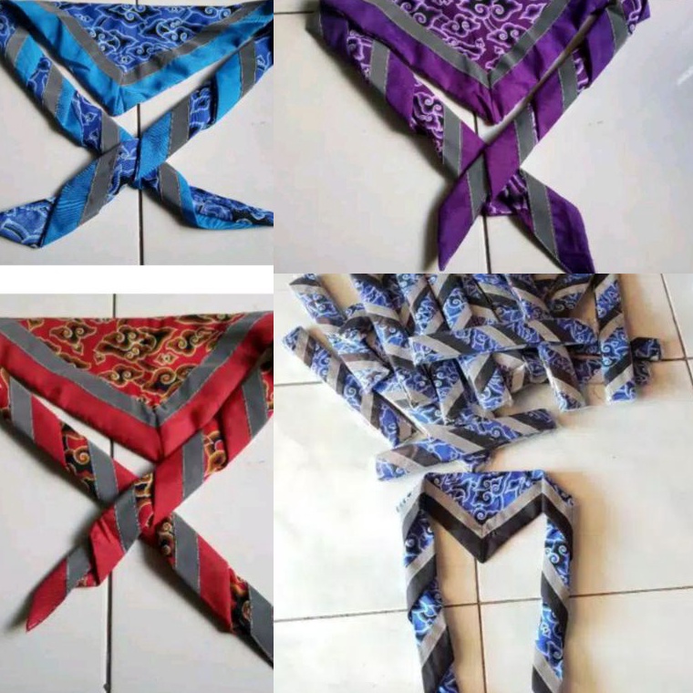 Original Scarf pramuka batik Mega mendung