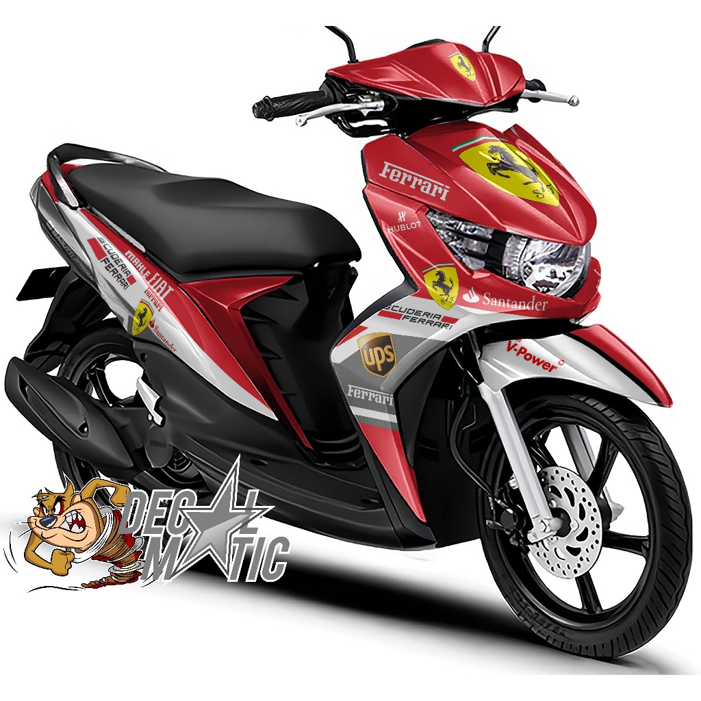Decal Full Body Mio Soul GT 115 Full Body Decal Soul GT 125 Full Body Striping Mio Soul - F3rari