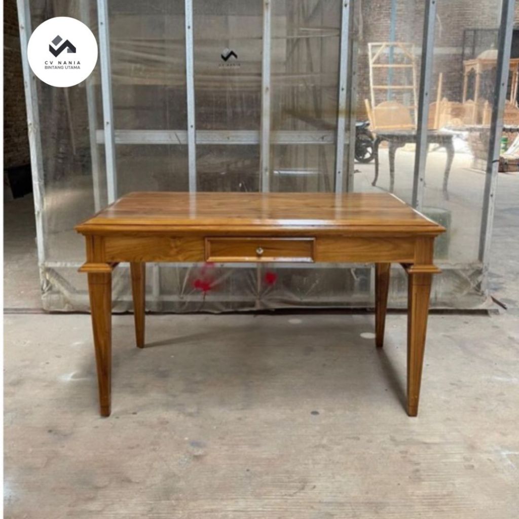 meja kerja kamar minimalis jati