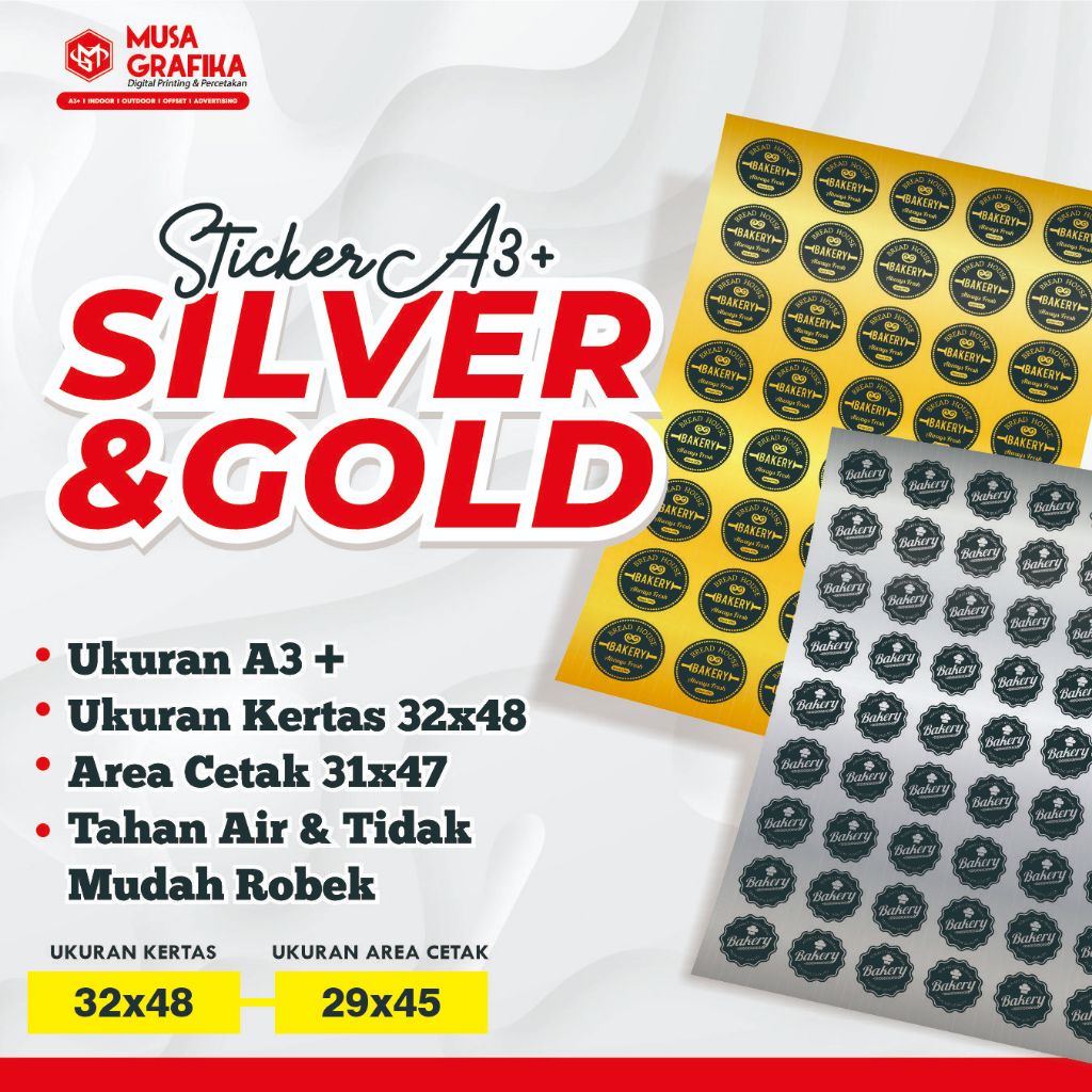 

STIKER GOLD & SILVER A3+ - LABEL GOLD & SILVER