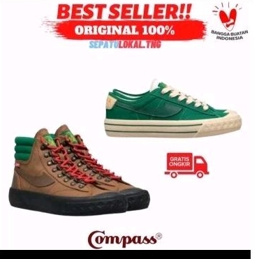[CNPK] KOMPASS ORIGINAL SEPATU PRIA 100% SECOND