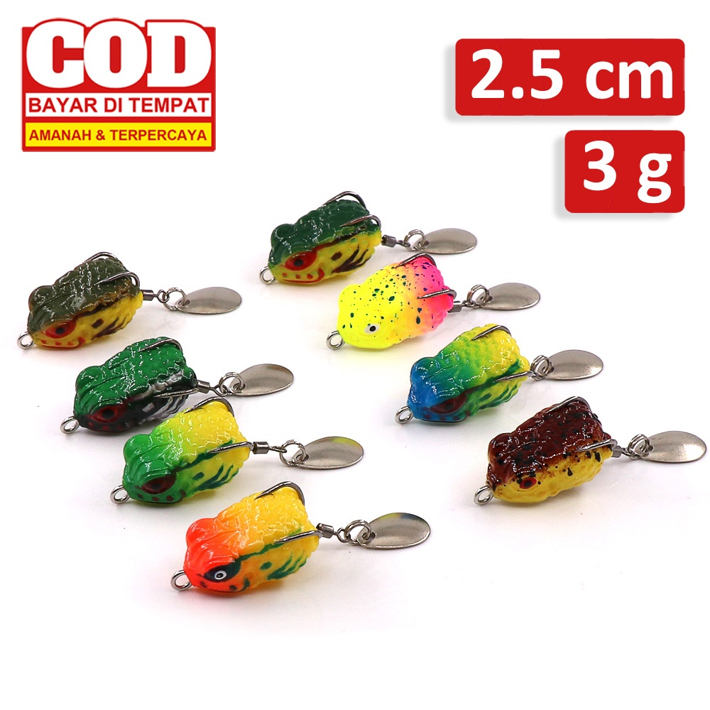 TERBAIK SOFT FROG KECIL DENGAN BLADE UMPAN CASTING PANCING KODOK MINI UNTUK IKAN GABUS TOMAN