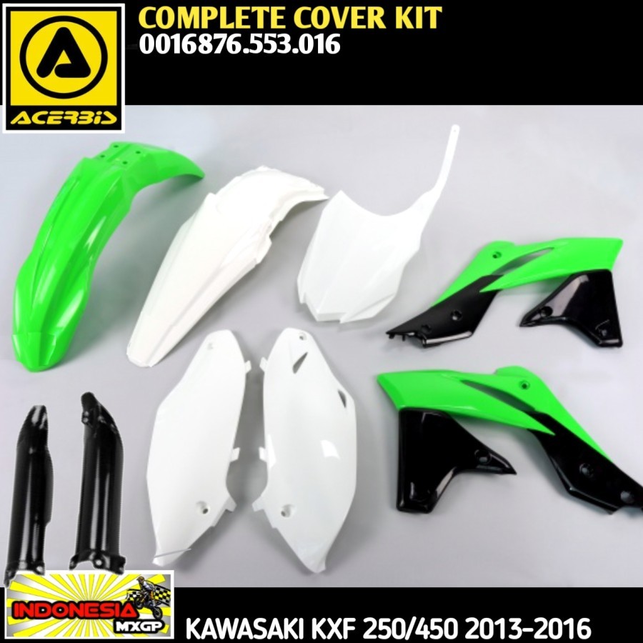 KAWASAKI KX - KXF 250 F 2013 2014 2015 2016 - ACERBIS COMPLETE PLASTIK KIT - COVER BODY FULL SET ADV
