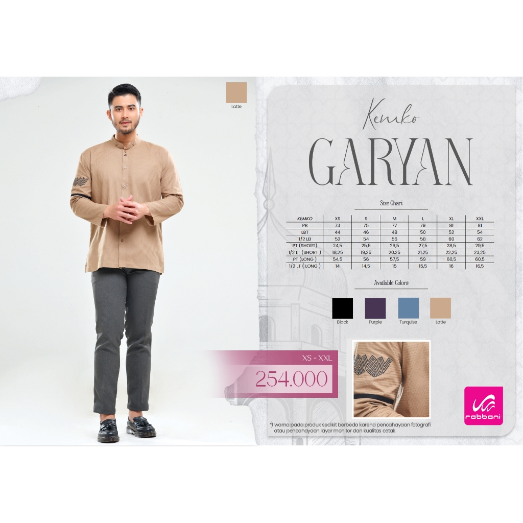 Kemko Garyan | Baju Koko lengan panjang | Koko lengan panjang dewasa | Baju koko Dewasa | Kemeja Kok