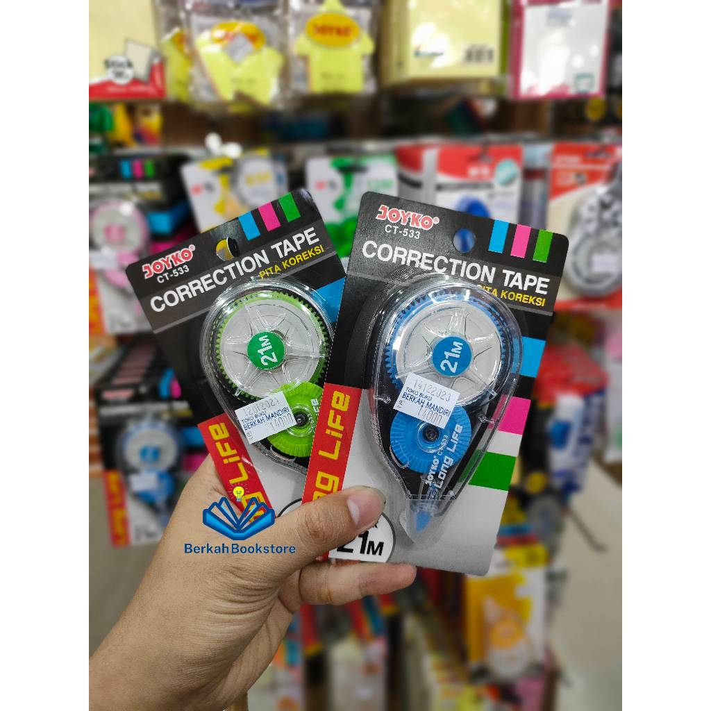 

Tipex Roll JOYKO CT-533 21M Long Life/Correction Tape JOYKO CT533/Tipe-Ex Kering/Tip X Kertas