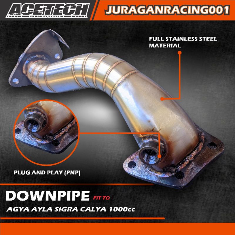 KNALPOT RACING MOBIL DOWNPIPE AYLA AGYA SIGRA CALYA 1000CC