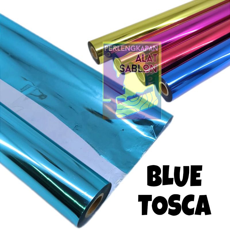 

PLASTIK KERTAS FOIL SABLON BLUE TOSCA 30CMX5M