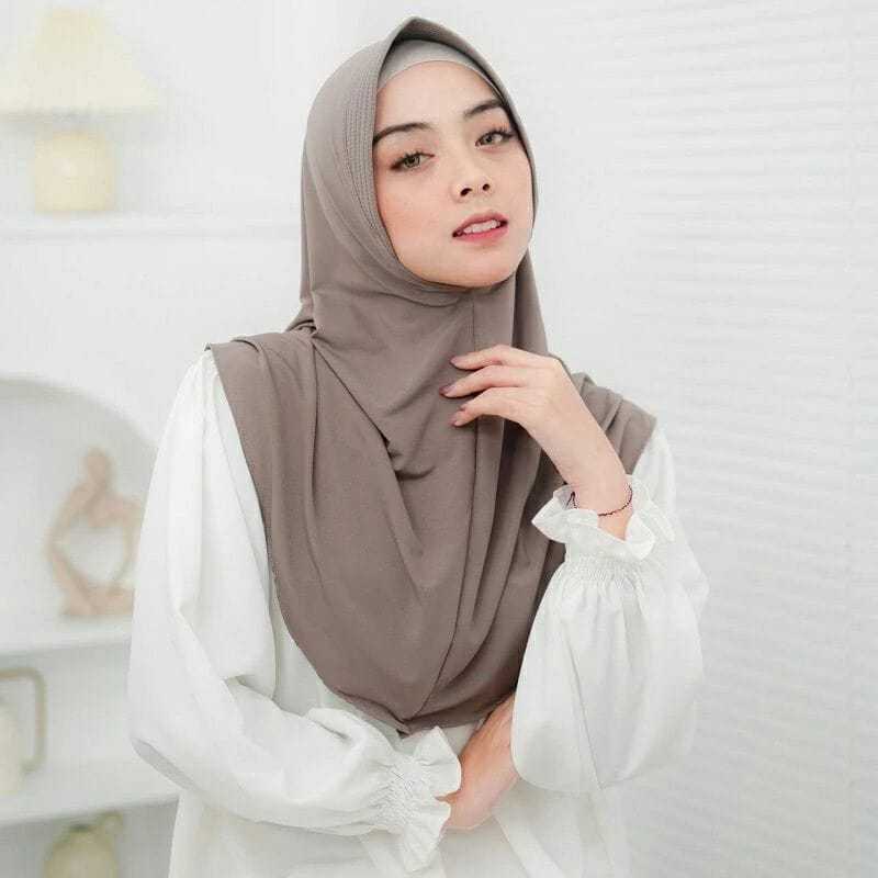 KERUDUNG BERGO HAMIDAH / HIJAB BERGO HAMIDAH JERSEY SIZE M/ JILBAB BERGO HAMIDAH