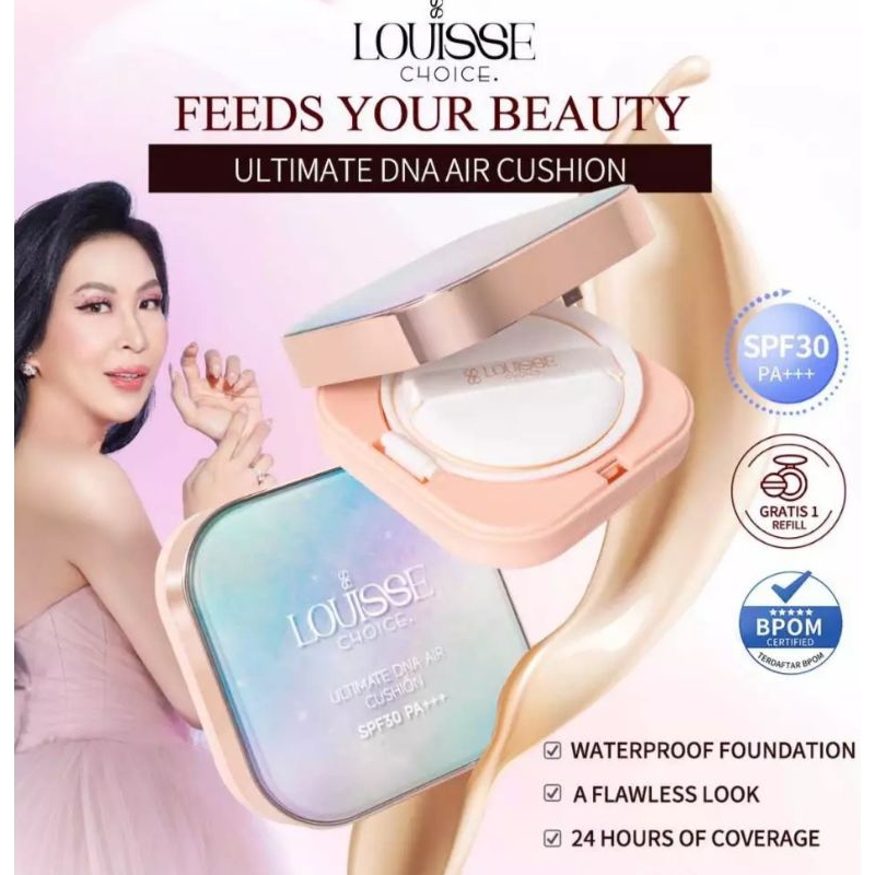 CUSHION ULTIMATE APPROVED BY DR RICHARD LEE LOUISSE CHOICE COLLAGEN PLUS DNA SALMON SPF 30