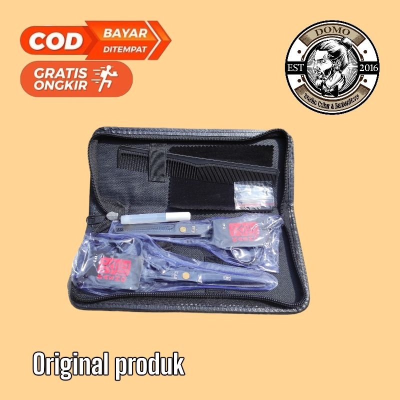 Gunting cukur rambut set Kasho original black